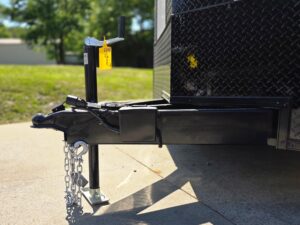 8.5’x20′ White V-Nose Enclosed Trailer with Blackout Package 2-5200lb Axles - Image 26