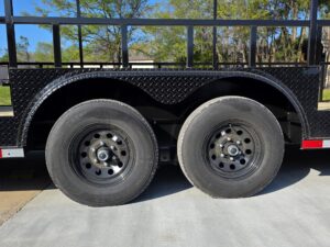 8.5’x26′ Black Hybrid Trailer w/ Roof Covered Rear Deck & Generator Box - Image 26