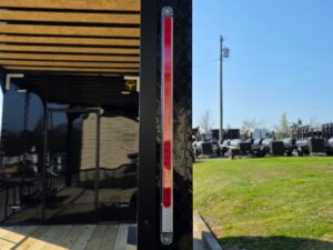 8.5’x26′ Black Hybrid Trailer w/ Roof Covered Rear Deck & Generator Box - Image 28