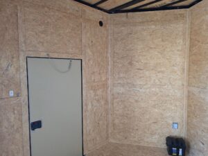 8.5’x26′ Black Hybrid Trailer w/ Roof Covered Rear Deck & Generator Box - Image 18