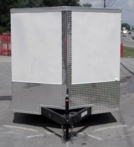 Enclosed Trailer 7’x16′ – V-Nose Motorcycle Lawn Mower Storage - Image 7
