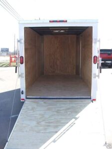 Enclosed 6′ x 12′ Trailer with Drop Gate Storage - Image 5