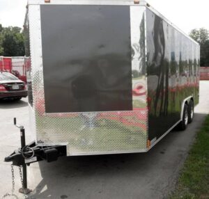 Enclosed Trailer 8.5’x18′ Grey – Custom Enclosed Car Bike Cargo Hauler Storage - Image 2