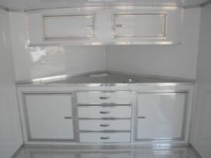 Enclosed Trailer 8.5’x26′ White – Car Motorcycle Hauler Storage - Image 12
