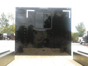 8.5×24 Hybrid Enclosed Trailer V-Nose (2) 7,000lb Axles Storage - Image 6