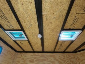 8.5×24 Hybrid Enclosed Trailer V-Nose (2) 7,000lb Axles Storage - Image 14