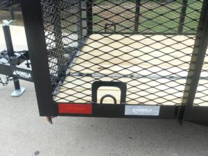 6.4×16 Dovetail Utility Trailer with Front Basket 2ft Mesh (2) 3500lb Axles - Image 4