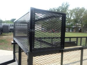 6.4×16 Dovetail Utility Trailer with Front Basket 2ft Mesh (2) 3500lb Axles - Image 5