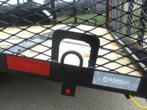 6.4×16 Dovetail Utility Trailer with Front Basket 2ft Mesh (2) 3500lb Axles - Image 11