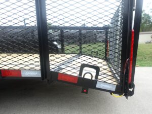6.4×16 Dovetail Utility Trailer with Front Basket 2ft Mesh (2) 3500lb Axles - Image 12