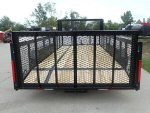 6.4×16 Dovetail Utility Trailer with Front Basket 2ft Mesh (2) 3500lb Axles - Image 14