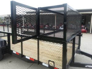 6.4×16 Dovetail Utility Trailer with Front Basket 2ft Mesh (2) 3500lb Axles - Image 16