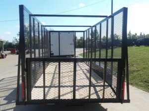 6.4×16 Dovetail Utility Trailer 6ft Mesh Sides (2) 3,500lb Axles - Image 5