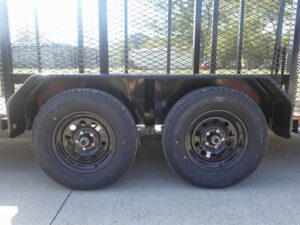 6.4×16 Dovetail Utility Trailer 6ft Mesh Sides (2) 3,500lb Axles - Image 13