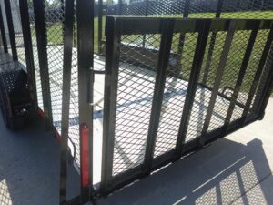 6.4×16 Dovetail Utility Trailer 6ft Mesh Sides (2) 3,500lb Axles - Image 14