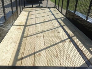 6.4×16 Dovetail Utility Trailer 6ft Mesh Sides (2) 3,500lb Axles - Image 15