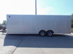 8.5×24 V-Nose Enclosed Trailer with E-Track (2) 5,200lb Axles - Image 7