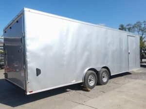 8.5×24 V-Nose Enclosed Trailer with E-Track (2) 5,200lb Axles - Image 5