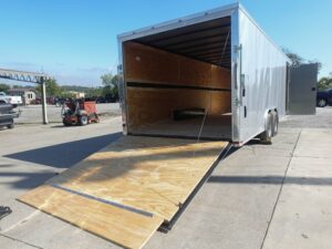 8.5×24 V-Nose Enclosed Trailer with E-Track (2) 5,200lb Axles - Image 11
