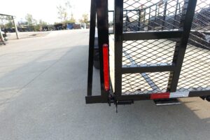 7×20 Heavy Duty Dovetail Utility Trailer 4ft Mesh Sides (2) 3,500lb Axles - Image 7