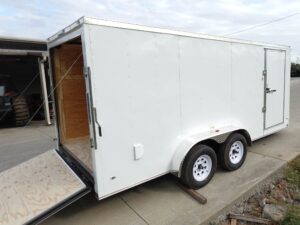7×16 Enclosed Trailer with Electrical Package (2) 3500lb Axles - Image 8