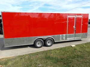 8.5×24 V-Nose Enclosed Trailer with Electrical Package (2) 7,000lb Axles - Image 7