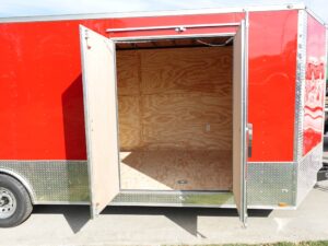 8.5×24 V-Nose Enclosed Trailer with Electrical Package (2) 7,000lb Axles - Image 12