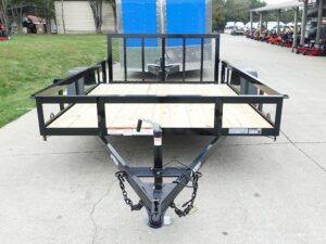 7×10 Powder Coated Dovetail Utility Trailer 3500lb Axle - Image 10