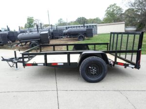 7×10 Powder Coated Dovetail Utility Trailer 3500lb Axle - Image 3