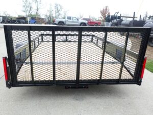 7×10 Powder Coated Dovetail Utility Trailer 3500lb Axle - Image 5
