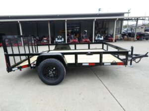 7×10 Powder Coated Dovetail Utility Trailer 3500lb Axle - Image 7