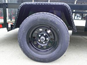 7×10 Powder Coated Dovetail Utility Trailer 3500lb Axle - Image 8
