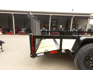 7×10 Powder Coated Dovetail Utility Trailer 3500lb Axle - Image 9