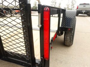 7×10 Powder Coated Dovetail Utility Trailer 3500lb Axle - Image 11