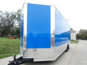 8.5×24 White V-Nose Enclosed Trailer 9ft Interior (2) 5,200lb Axles - Image 15