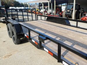 7×18 Dovetail Utility Trailer with gate (2) 3,500lb Axles 7K GVWR - Image 7