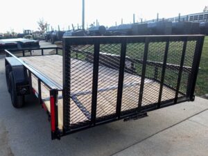 7×18 Dovetail Utility Trailer with gate (2) 3,500lb Axles 7K GVWR - Image 12