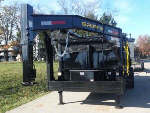 7×16 Gooseneck Telescopic I-Beam Dump Trailer 4ft Sides (2) 7K Axles - Image 6