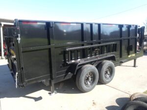 7×16 Gooseneck Telescopic I-Beam Dump Trailer 4ft Sides (2) 7K Axles - Image 13
