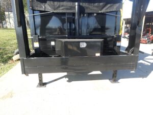 7×16 Gooseneck Telescopic I-Beam Dump Trailer 4ft Sides (2) 7K Axles - Image 7