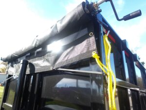 7×16 Gooseneck Telescopic I-Beam Dump Trailer 4ft Sides (2) 7K Axles - Image 9