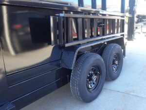 7×16 Gooseneck Telescopic I-Beam Dump Trailer 4ft Sides (2) 7K Axles - Image 11