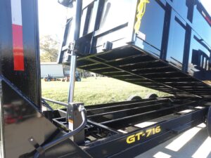 7×16 Gooseneck Telescopic I-Beam Dump Trailer 4ft Sides (2) 7K Axles - Image 18