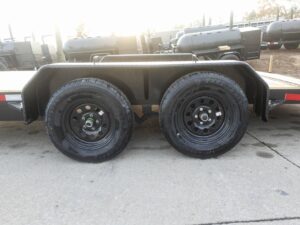 7×18 Wood Deck Car Hauler (2) 3500lb Axle w/ Brake and Ramps 7K GVWR - Image 5