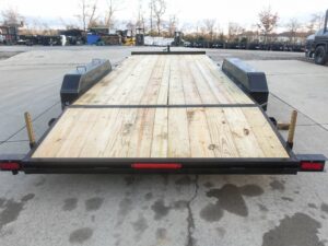 7×18 Wood Deck Car Hauler (2) 3500lb Axle w/ Brake and Ramps 7K GVWR - Image 9