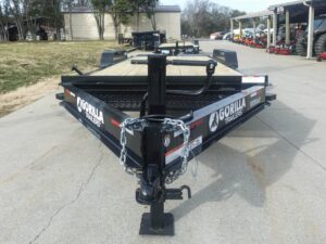 7′ x 18′ Equipment Trailer Dovetail King Kong Ramps 2- 7k Axles 14k GVWR - Image 4