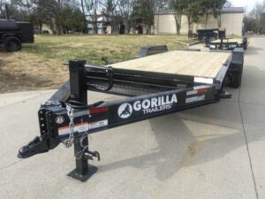 7′ x 18′ Equipment Trailer Dovetail King Kong Ramps 2- 7k Axles 14k GVWR - Image 2