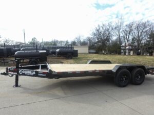 7′ x 18′ Equipment Trailer Dovetail King Kong Ramps 2- 7k Axles 14k GVWR - Image 5