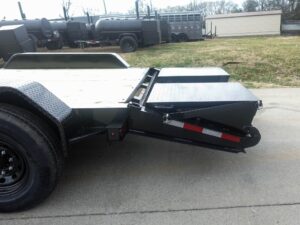 7′ x 18′ Equipment Trailer Dovetail King Kong Ramps 2- 7k Axles 14k GVWR - Image 6