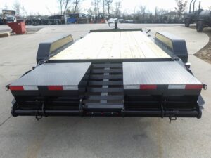 7′ x 18′ Equipment Trailer Dovetail King Kong Ramps 2- 7k Axles 14k GVWR - Image 8